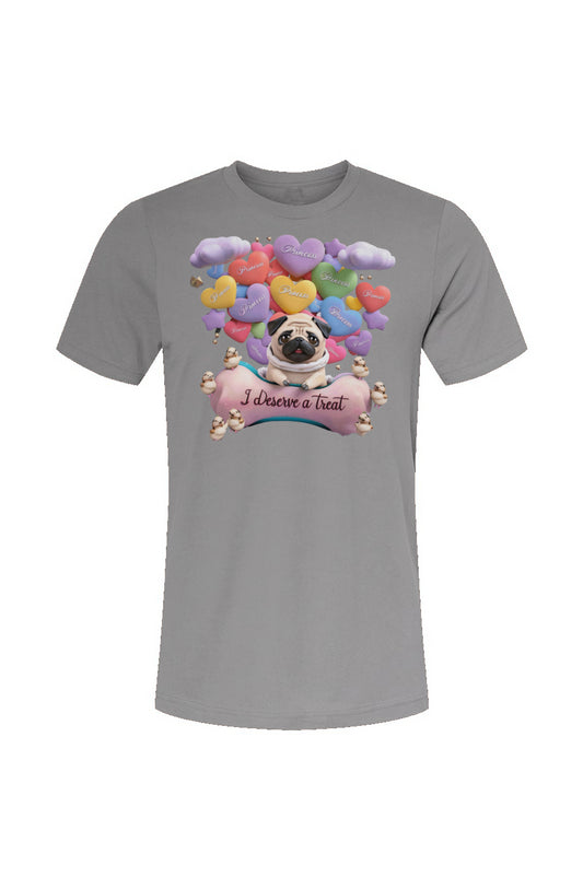 Unisex Jersey T-Shirt-Treat for Pug